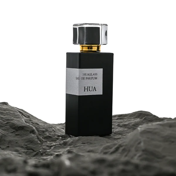 Modern Rectangular Perfume Bottles with Dual-Tone Clear Caps