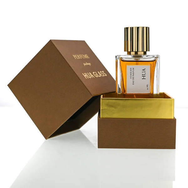 HUA0122 Perfume Bottle – Faceted Rectangular Clear Glass with Striped Cylindrical Plastic Cap, 50 ml 100 ml (7)