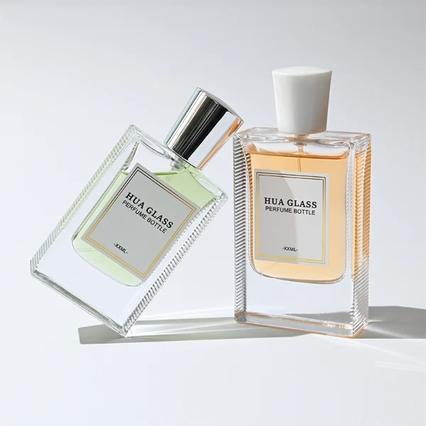HUA0274 Perfume Bottle – Rectangular Glass with Tapered Plastic Cap, 30ml, 50ml, 100ml (18)